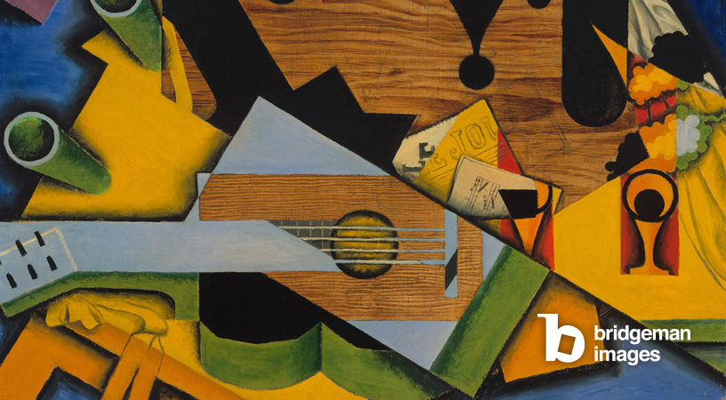 Kubistisches Werk von Juan Gris, das eine Gitarre zeigt