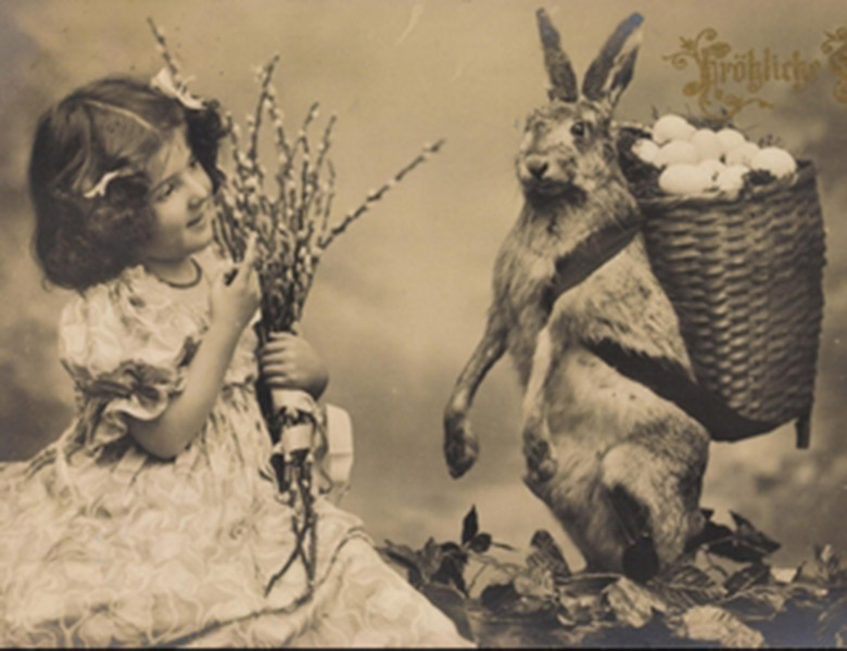 Easter greetings card, German School / Private Collection / © Arkivi UG All Rights Reserved / Bridgeman Images