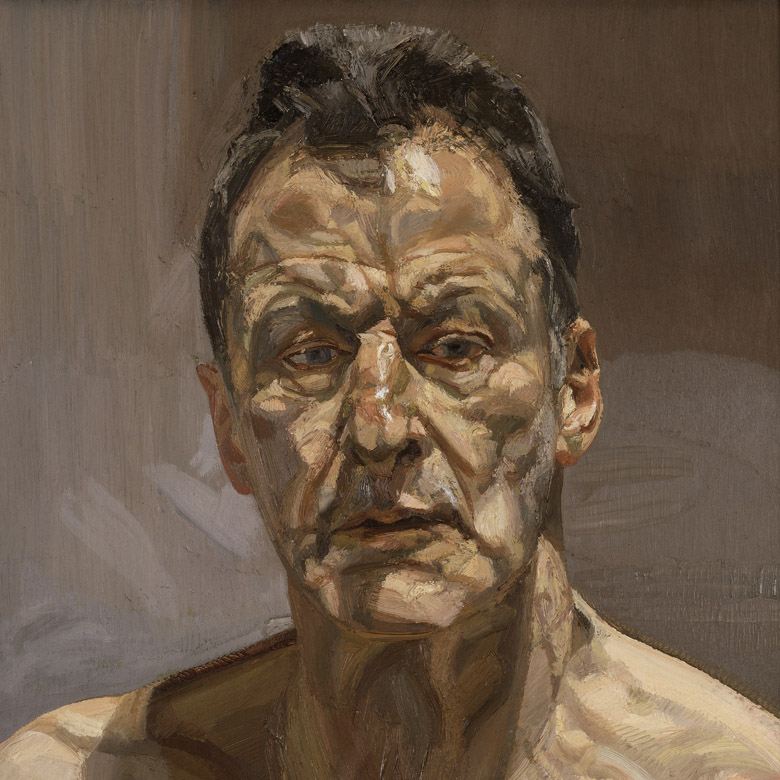 Reflection (Self Portrait), 1985 (oil on canvas), Lucian Freud  (1922-2011) / Private Collection © Lucian Freud Archive